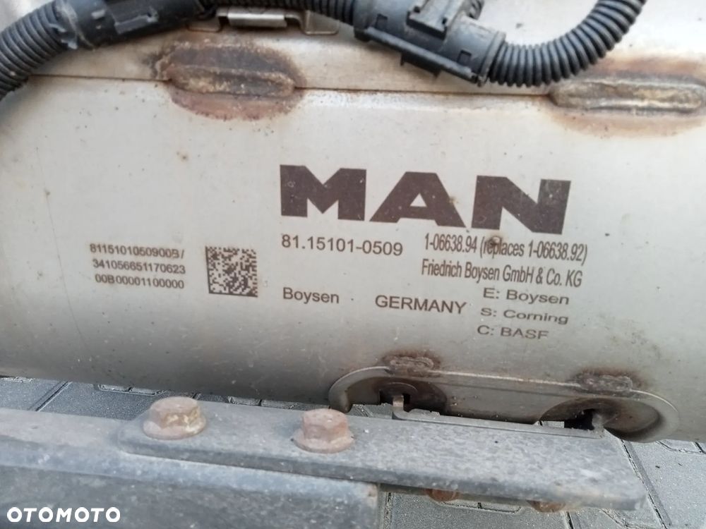Katalizator, DPF, wydech MAN TGL 8.180 - 3