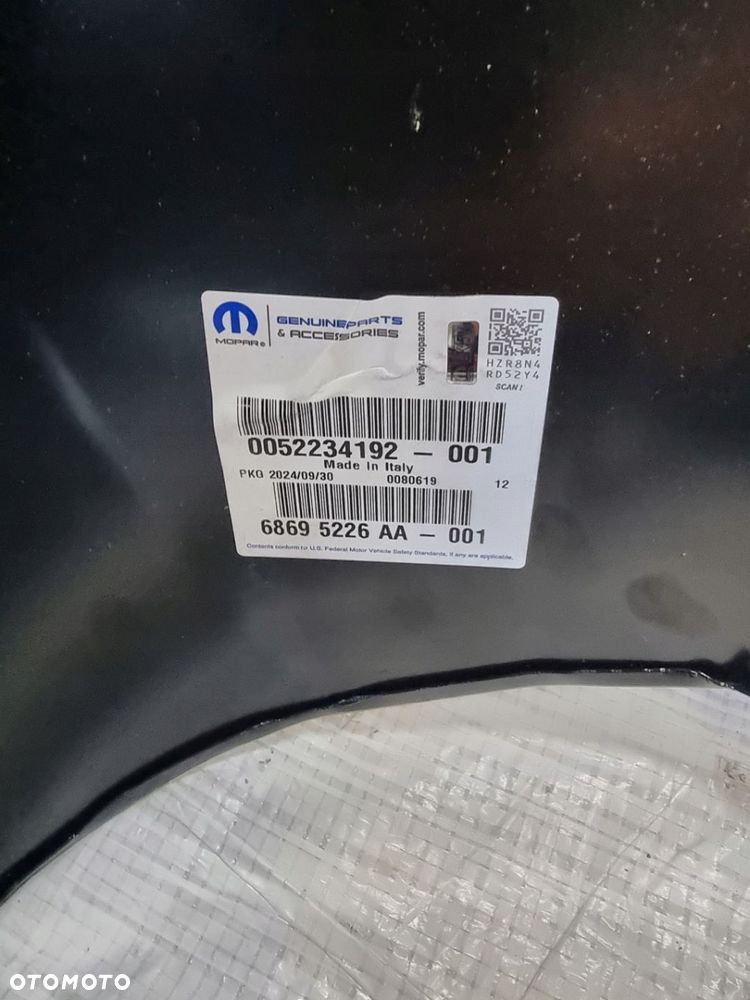 BŁOTNIK LEWY PRZEDNI FIAT DUCATO JUMPER 290 14- NOWY ORYGINAŁ 52234192 - 13