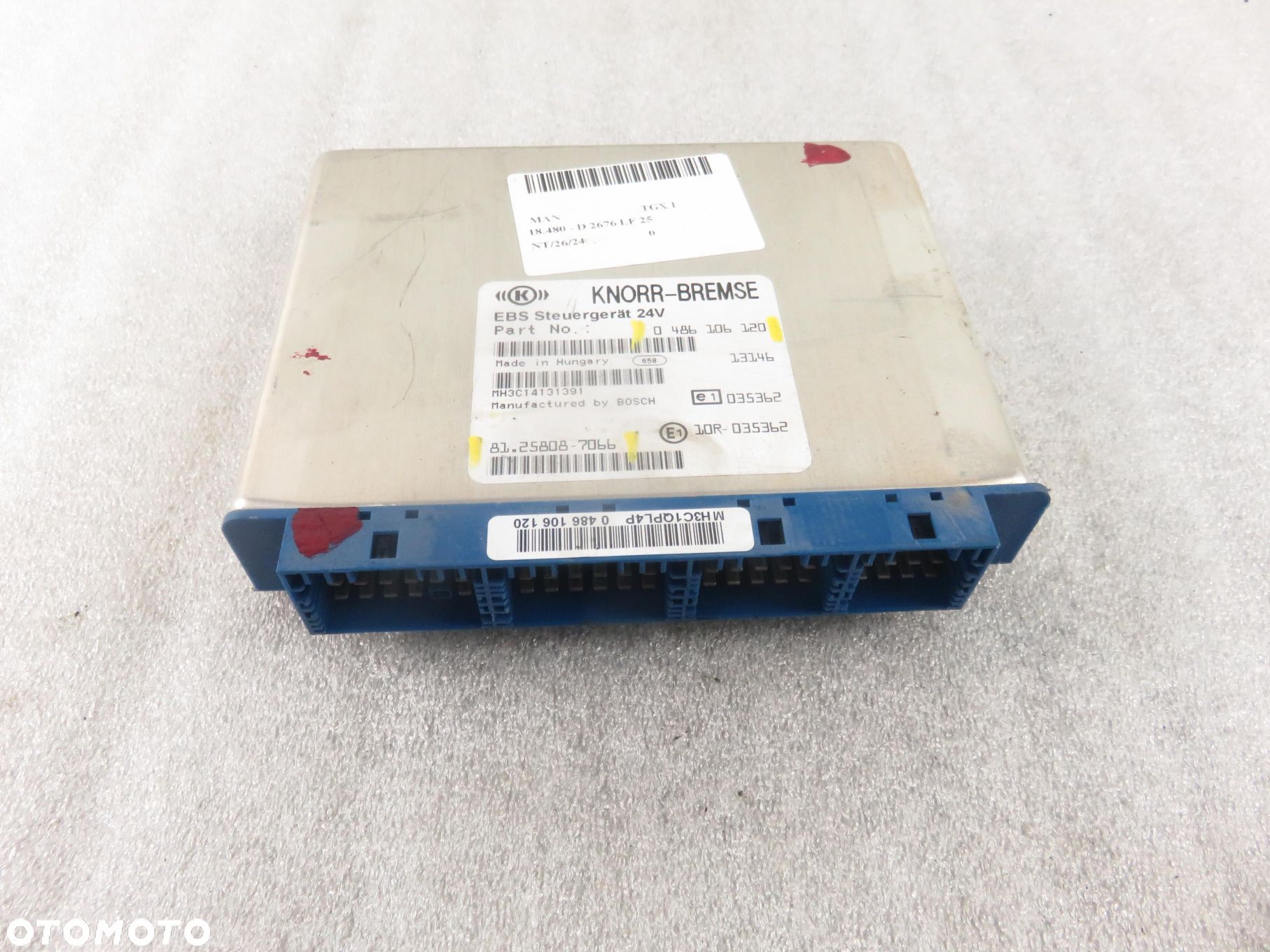 EBS STEROWNIK ECU MODUŁ EBS VOLVO FH 0486106120 - 1