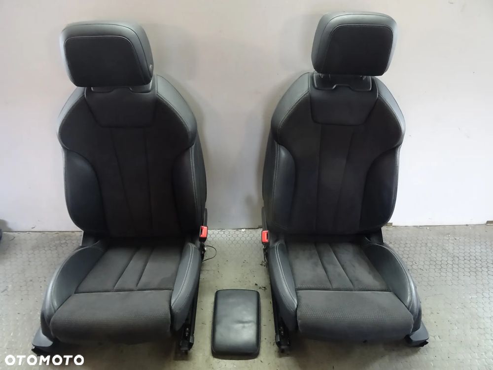 Fotele kanapa boczki SLINE Pamiec Grzane skora alkantara Audi A4 B9 8W czesci - 1