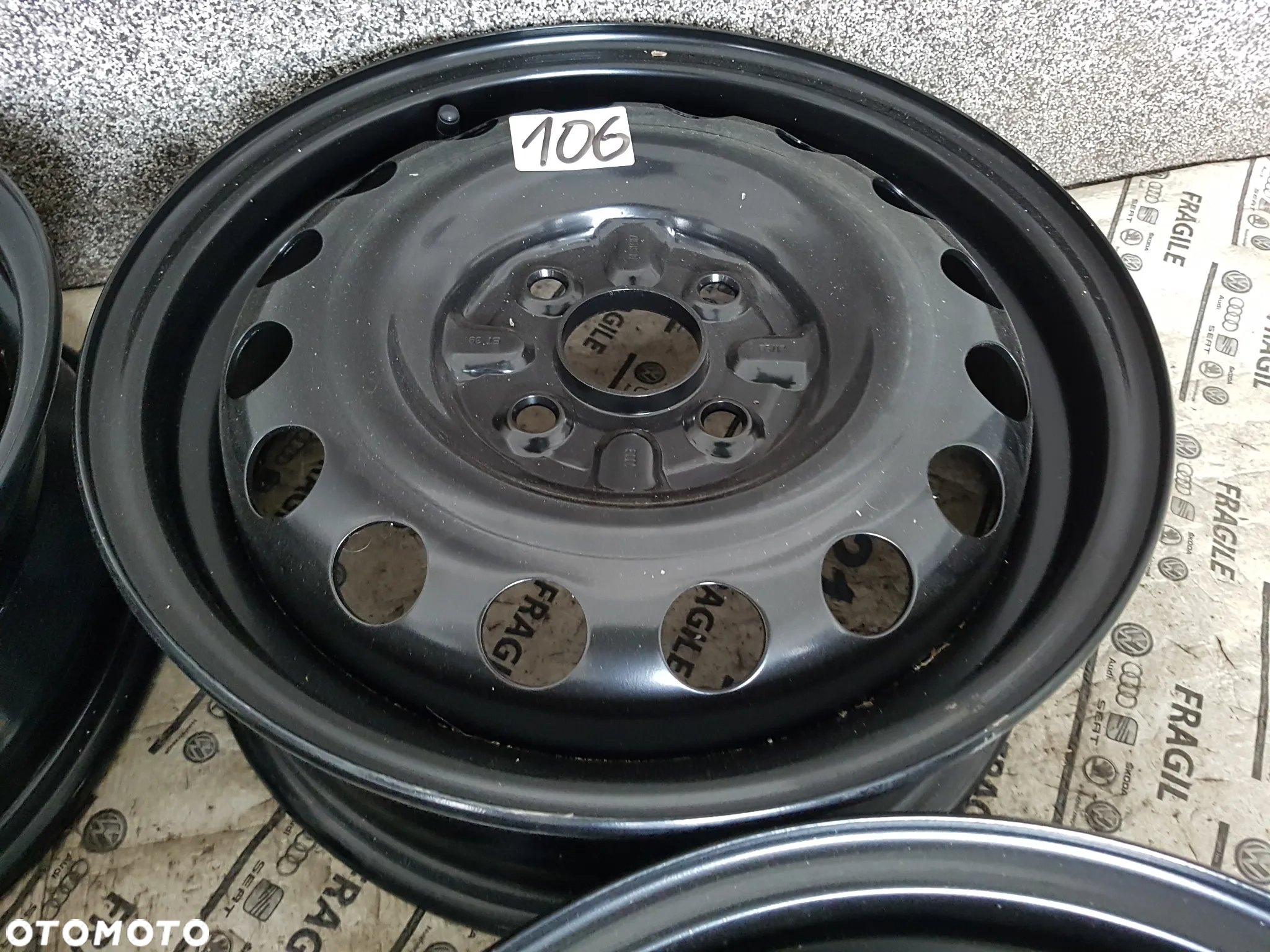 NOWE FELGI STALOWE CITROEN C1 TOYOTA AYGO PEUGOT 1008 4,5JX14  4X100 ET39 - 8