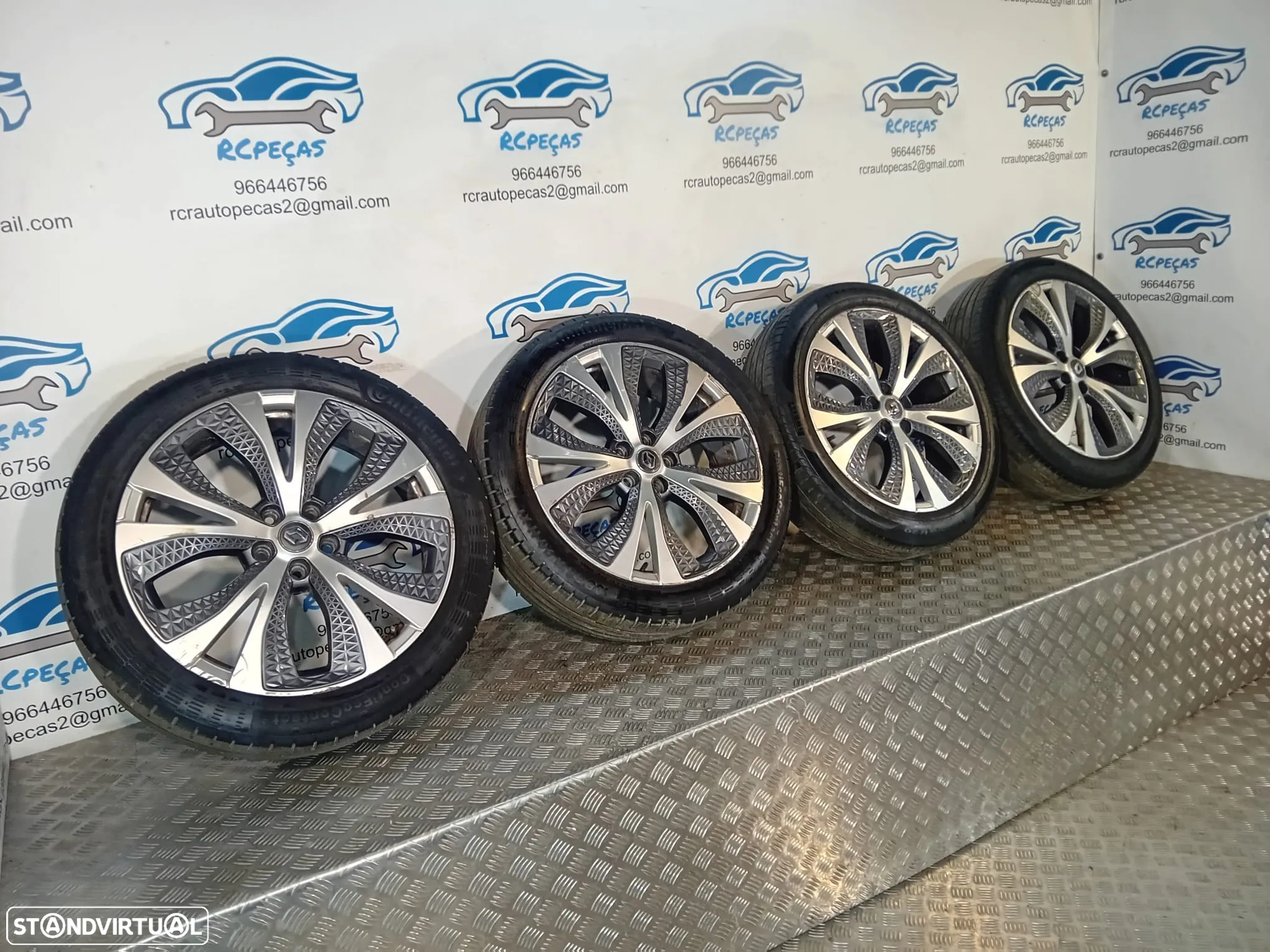 .Conjunto Jantes 20 Originais Renault Grand Scenic IV 4 6.5J ET33 5x114.3 - 2