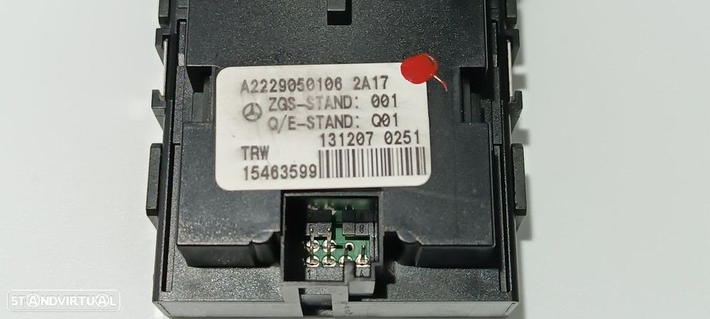 INTERRUPTOR DO FREIO DE MÃO ELÉTRICO MERCEDES CLASE S (W222) LIM. S 350 BLUETEC... - 3