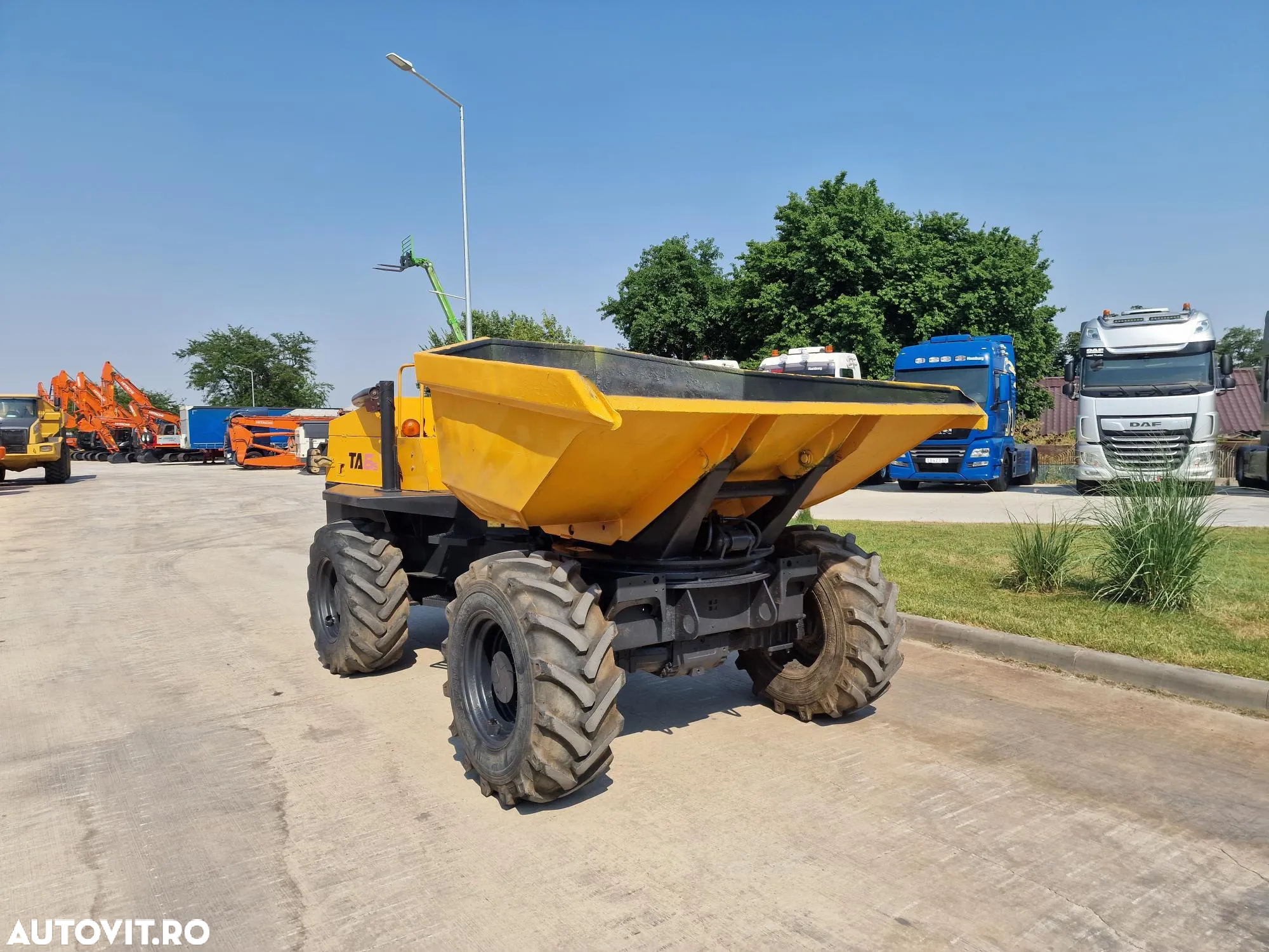 Alta DUMPER 6t TEREX, 4mc, 6t, basc LATERALA,  2.068h, 16900 EUR+tva, motor JCB 75CP, transmisie 4x4, produs in Anglia, Anvelope 90% bune, posiblitate leasing, CONDITIE FOARTE BUNA-PROMOTIE 16.900 EUR+Tva - 8