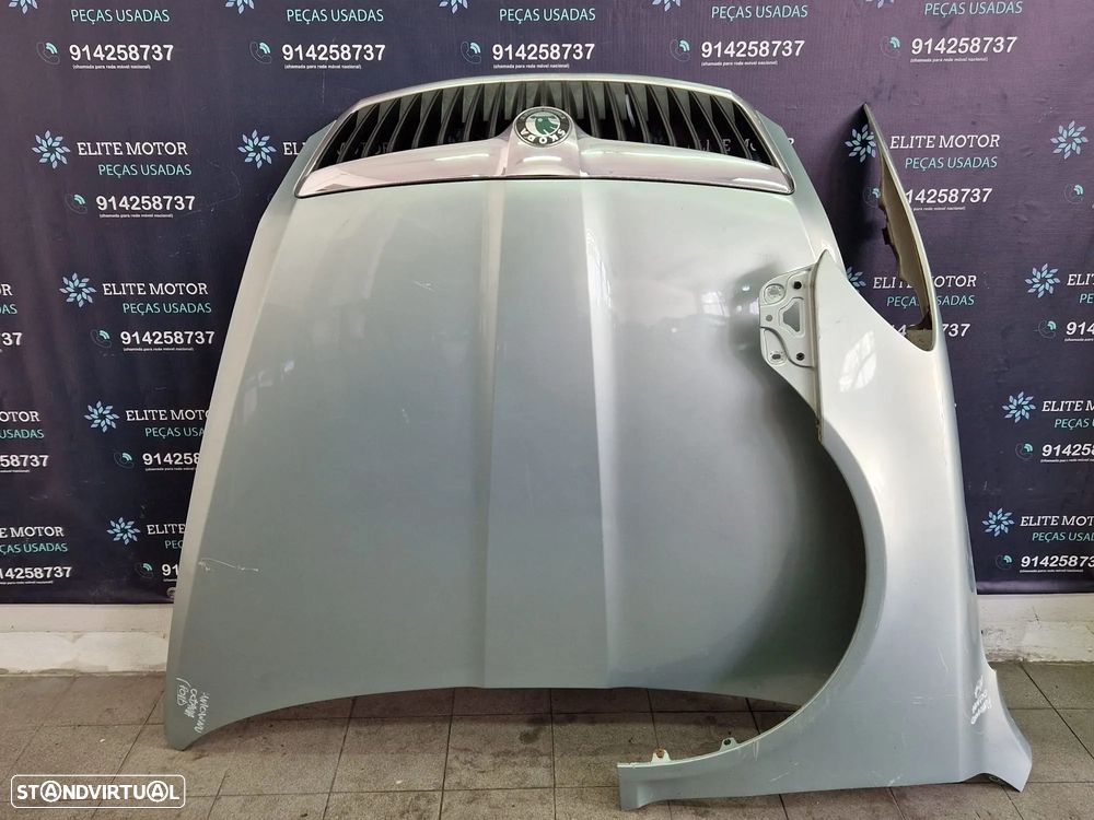 Frente completa usada SKODA OCTAVIA II 2.0 TDI FACELIFT 140CV capot parachoques guardalamas oticas - 7