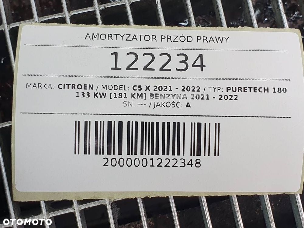 AMORTYZATOR MCPHERSON PRZÓD PRZEDNI PRAWY CITROEN C5 X - 11