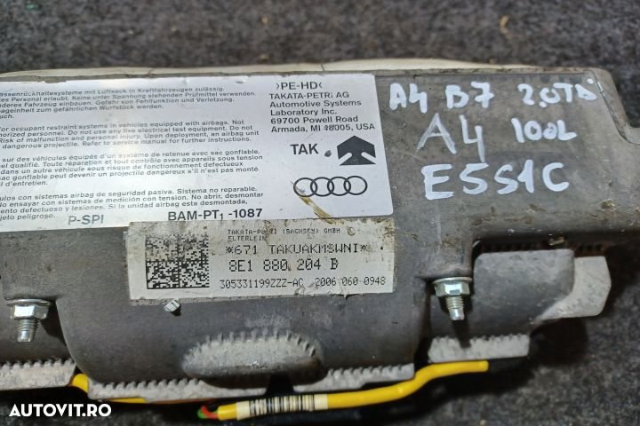 Airbag pasager 8E1880204B Audi A4 B7 [2004 - 2008] Avant wagon 5-usi - 4