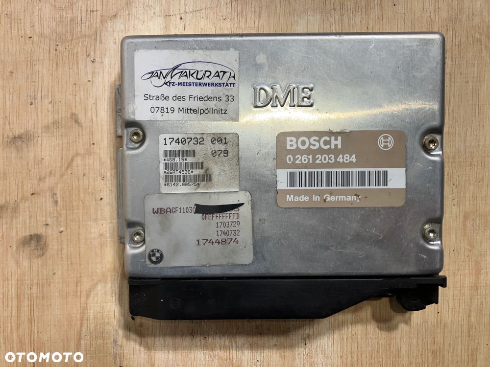 STEROWNIK SILNIKA BMW E31 E32 E34 E38 M60 3.0 4.0 V8 MANUAL 730i 740i 540i 530i 840i 0261203484 OE 1744874 - 1