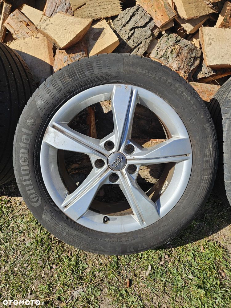 Alufelgi 5x112 R17 z oponami letnimi 225/50 otwór 66,6 - 3
