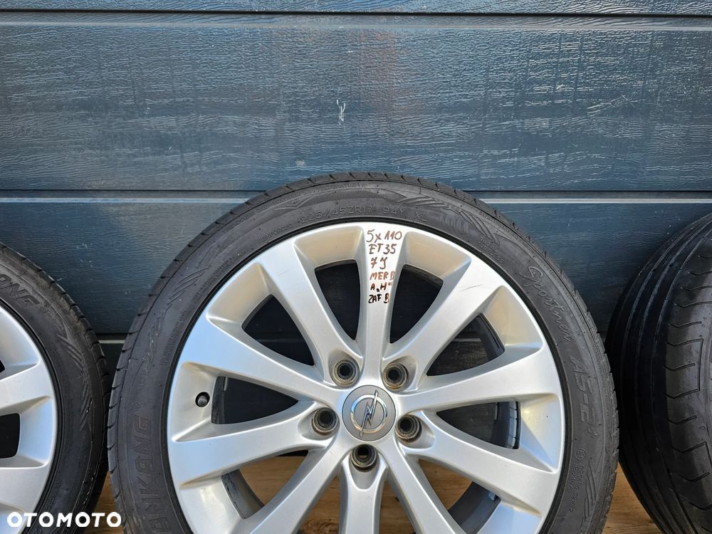 KOŁA FELGI ALUMINIOWE OPONY OPEL VECTRA C ASTRA H ZAFIRA B MERIVA B SIGNUM 17" 7J 5x110 ET35 225/45/17 - 8