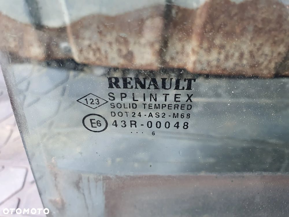 RENAULT SCENIC II SZYBA DRZWI BOCZNA LEWY TYŁ LEWA TYLNA ORYGINAŁ 43R-00048 SPLiNTEX 2006r - 2