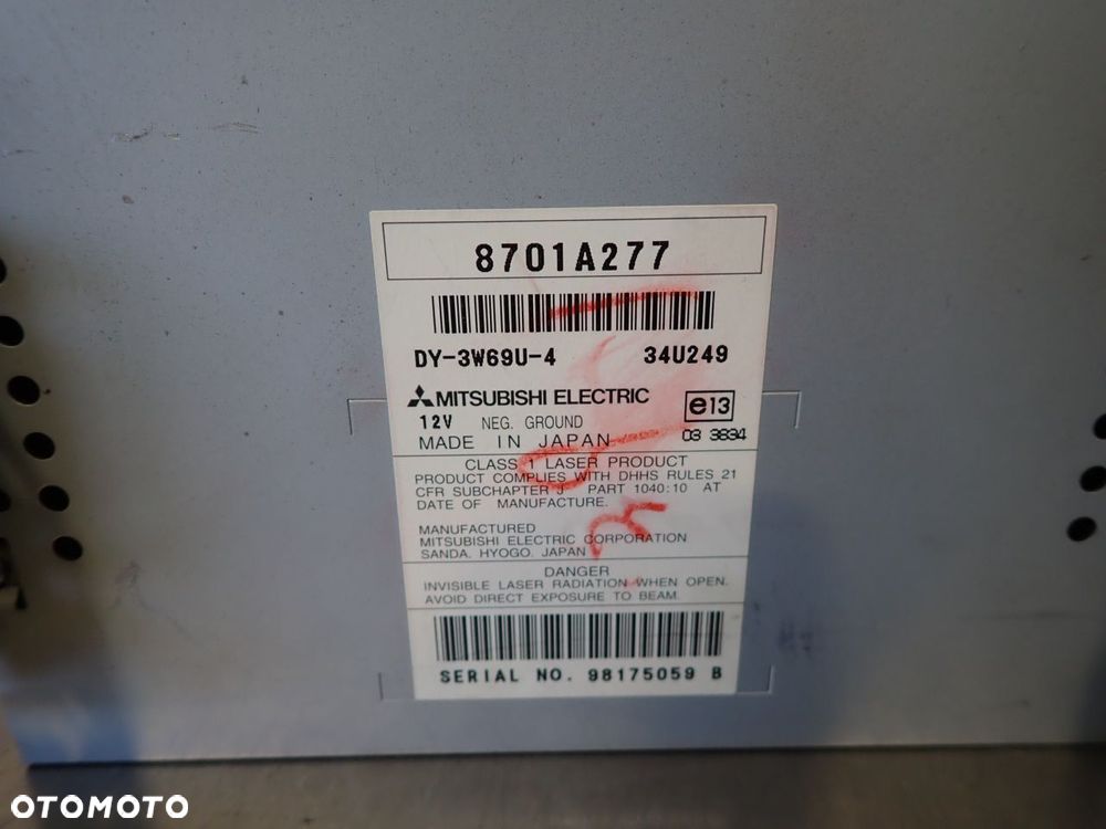 RADIO MITSUBISHI LANCER VIII 8701A277 - 6