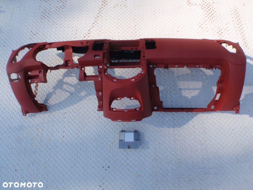 KIA SOUL DESKA KONSOLA KOKPIT PODUSZKI AIRBAG PASY PAS CZERWONA - 3