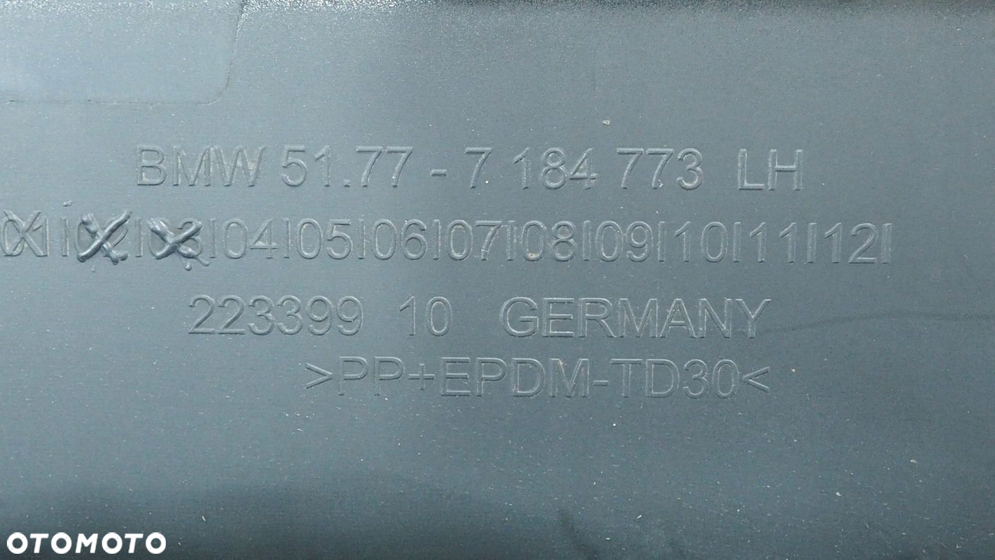 BMW 5 F10 F11 listwa progowa lewa 7184773 - 6