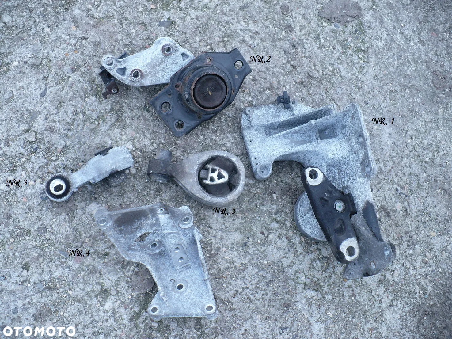 qashqai J10 2.0DCI LAPA WSPORNIK PODUSZKA GLOWNA SKRZYNI BIEGOW 167TYS. PRZEB. EU. - 3