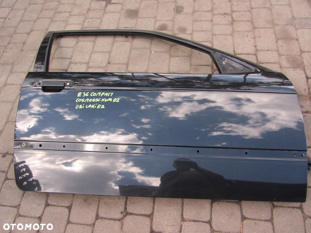 drzwi prawe bmw e36 compact cosmosschwarz ori laki - 1