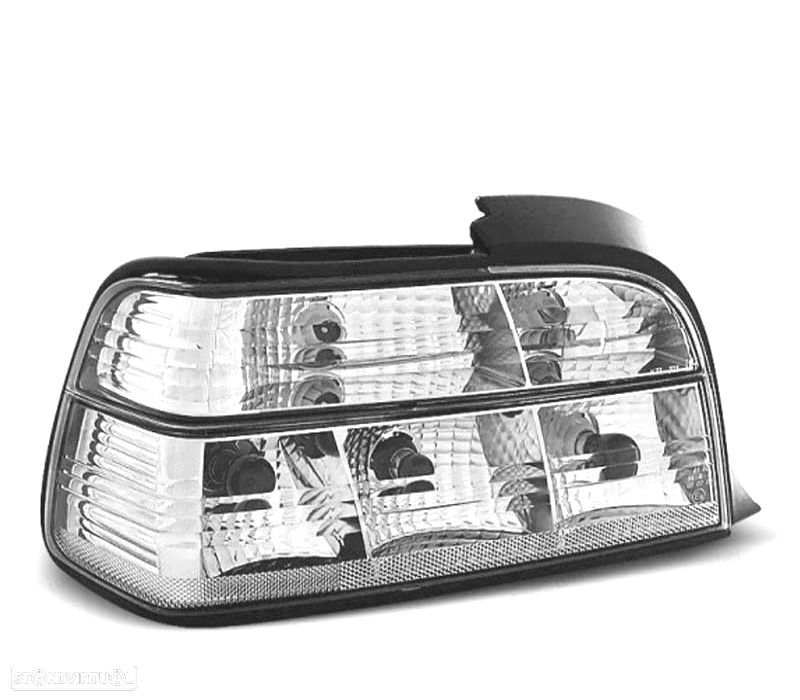 FAROLINS TRASEIROS BMW E36 90-99 COUPÉ CRYSTAL WHITE LEX - 2