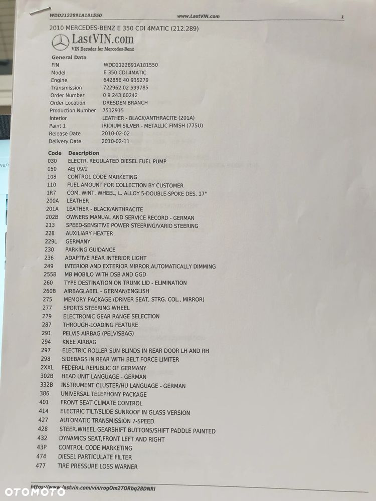 Mercedes-Benz Klasa E 350 CDI DPF 4Matic BlueEFFICIENCY 7G-TRONIC Avantgarde - 27