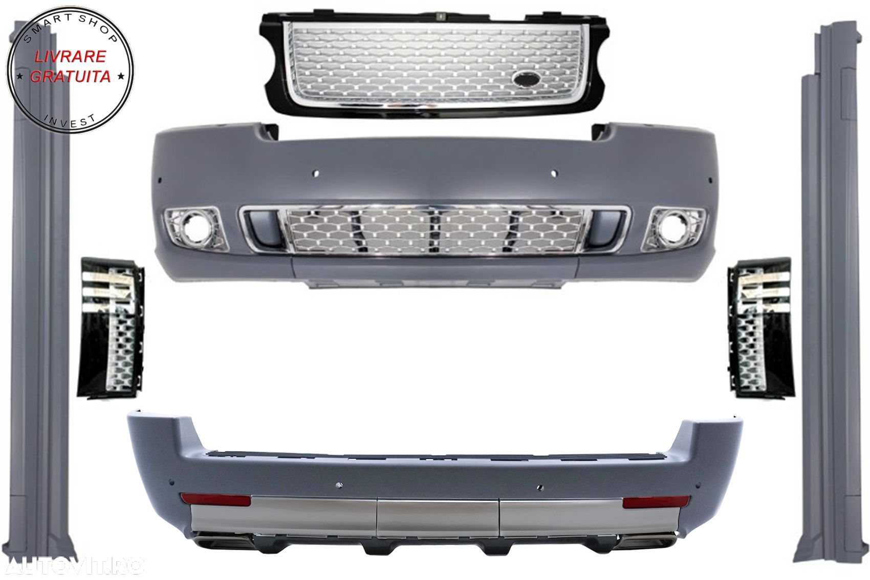Pachet Exterior Autobiography Design Land Range Rover Vogue L322 (2002-2012) Grile- livrare gratuita - 1