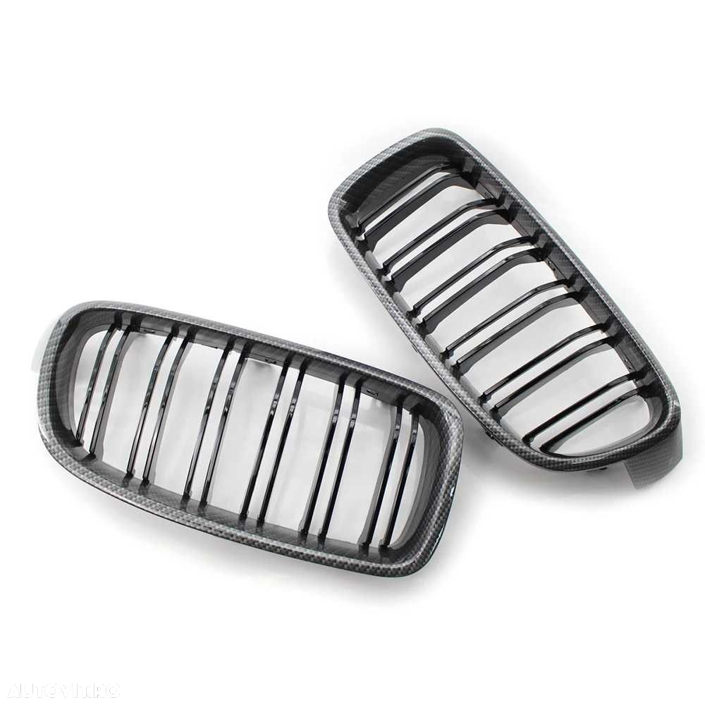 Grile Nari Duble M BMW F30 F31 F35 F80 CARBON, Capace Oglinzi M - 3