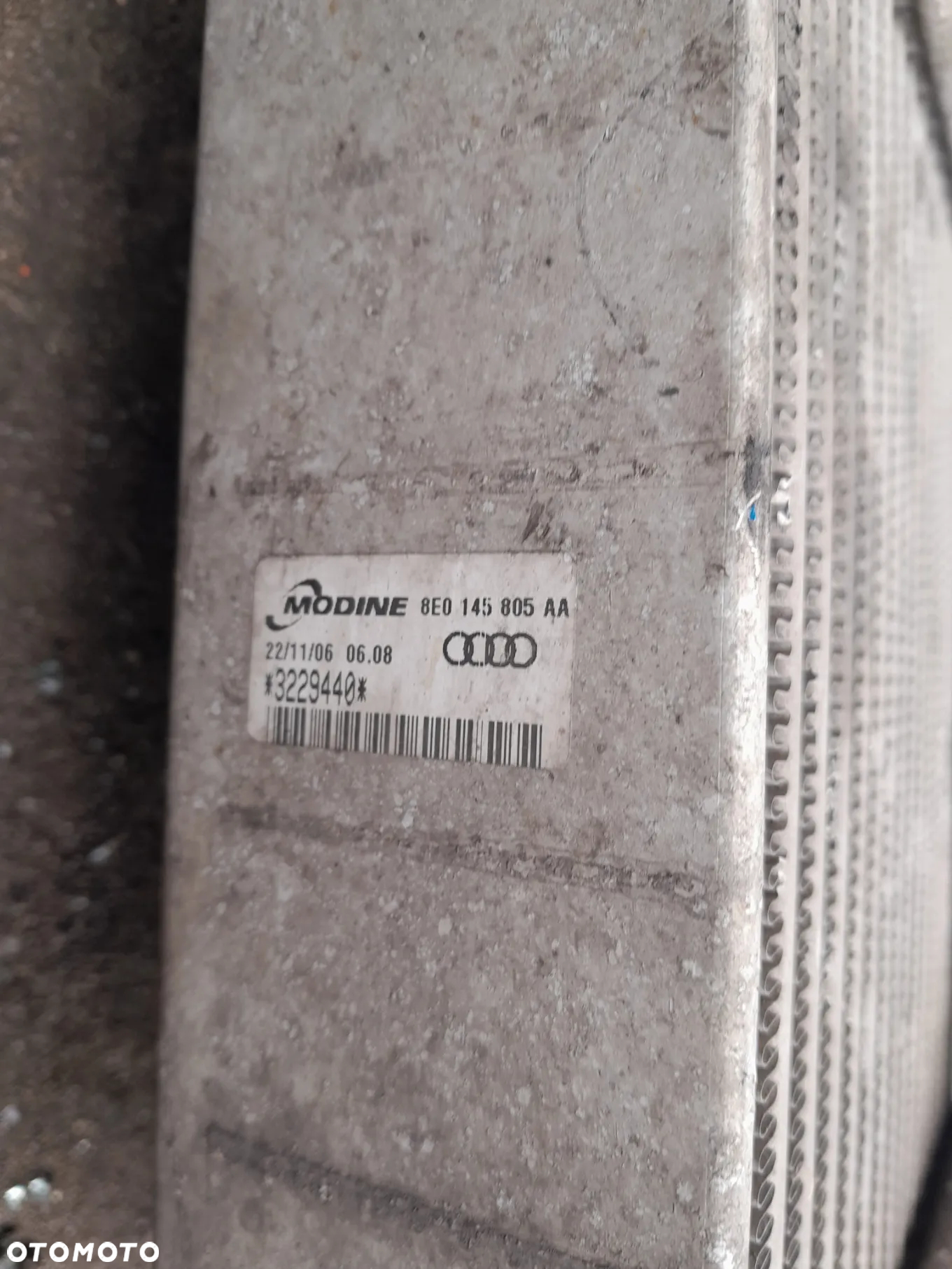 Intercooler AUDI A4 B7 2.0 TDI 8E0145805AA - 2