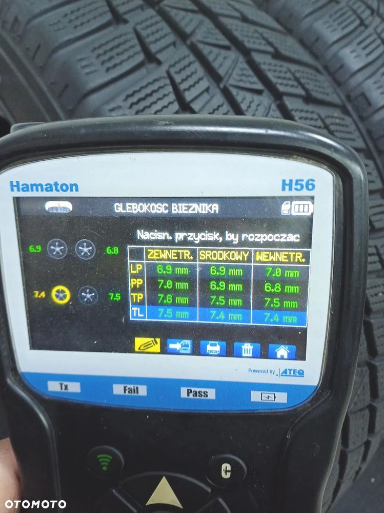 4x 185/60r15 falken opony zimowe 7mm 52420 - 8