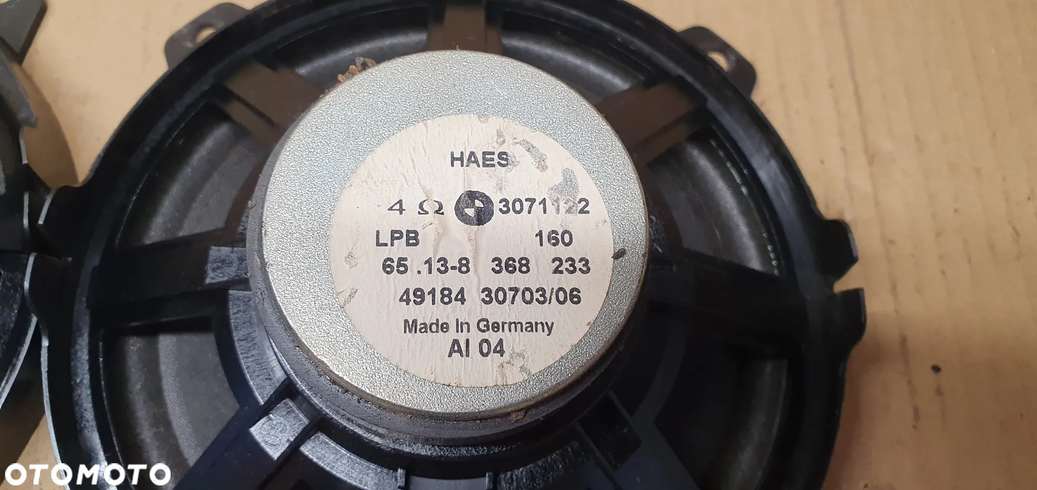 Głośnik drzwi prawy lewy przód BMW 3 E46 8368233 - 5