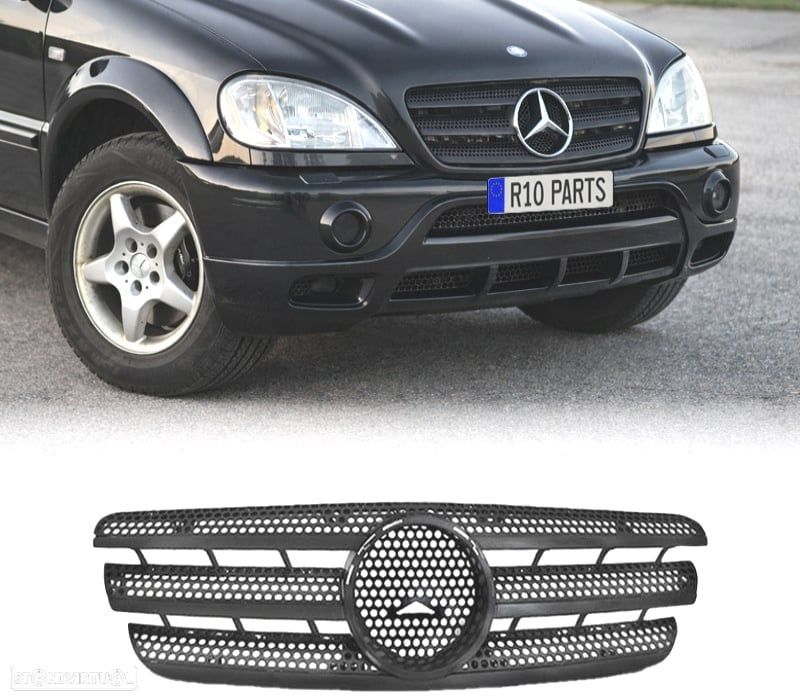 GRELHA MERCEDES W163 98-05 LOOK AMG PRETA - 1
