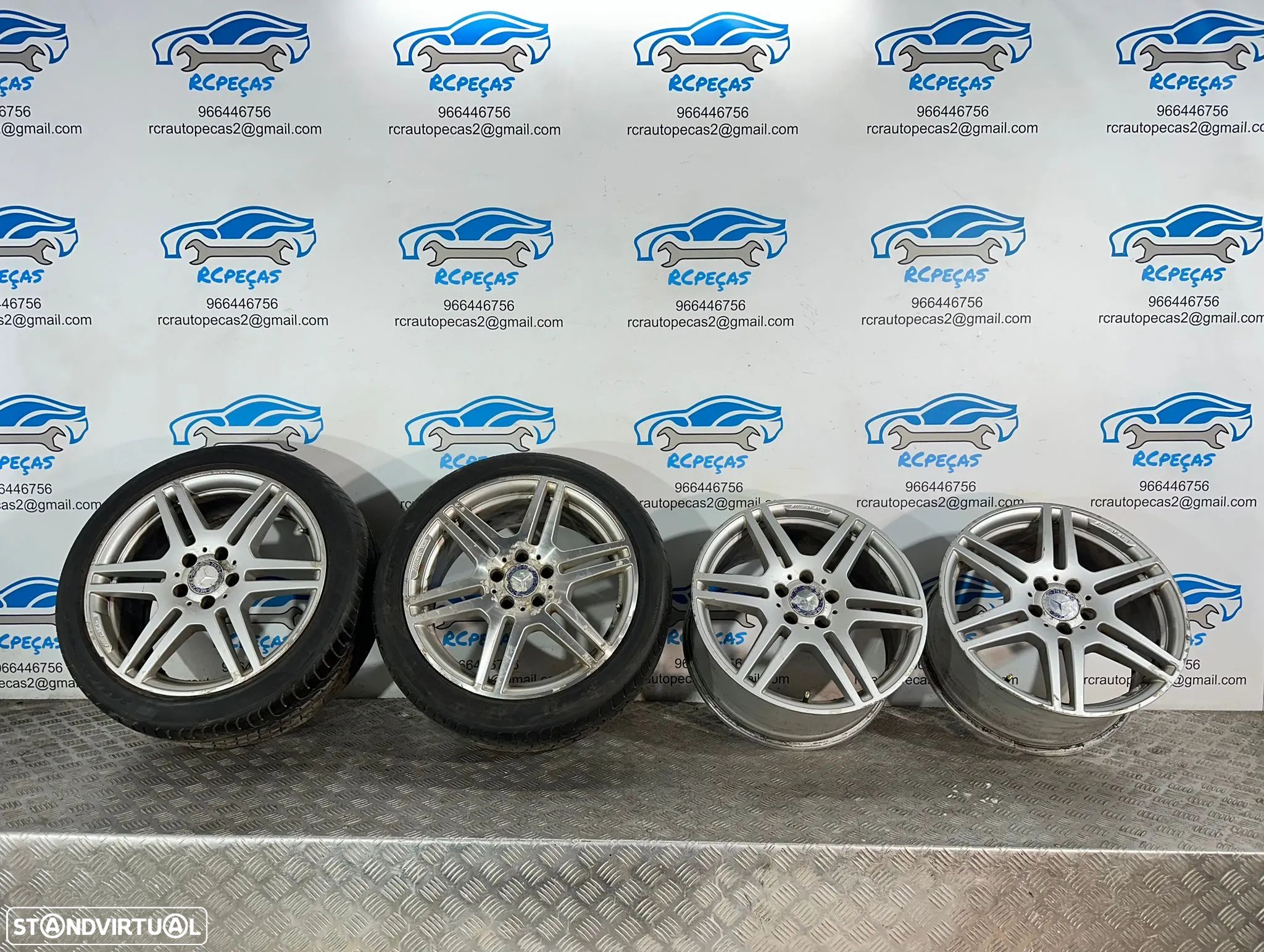 .Conjunto Jantes 18 Originais AMG Mercedes Benz 5x112 8.5J 9J ET48 ET54 - 1