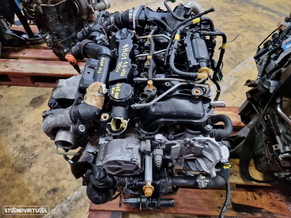 Motor usado 9H01 CITROEN C4 1.6 HDI 110CV PEUGEOT VOLVO 9HZ - 2