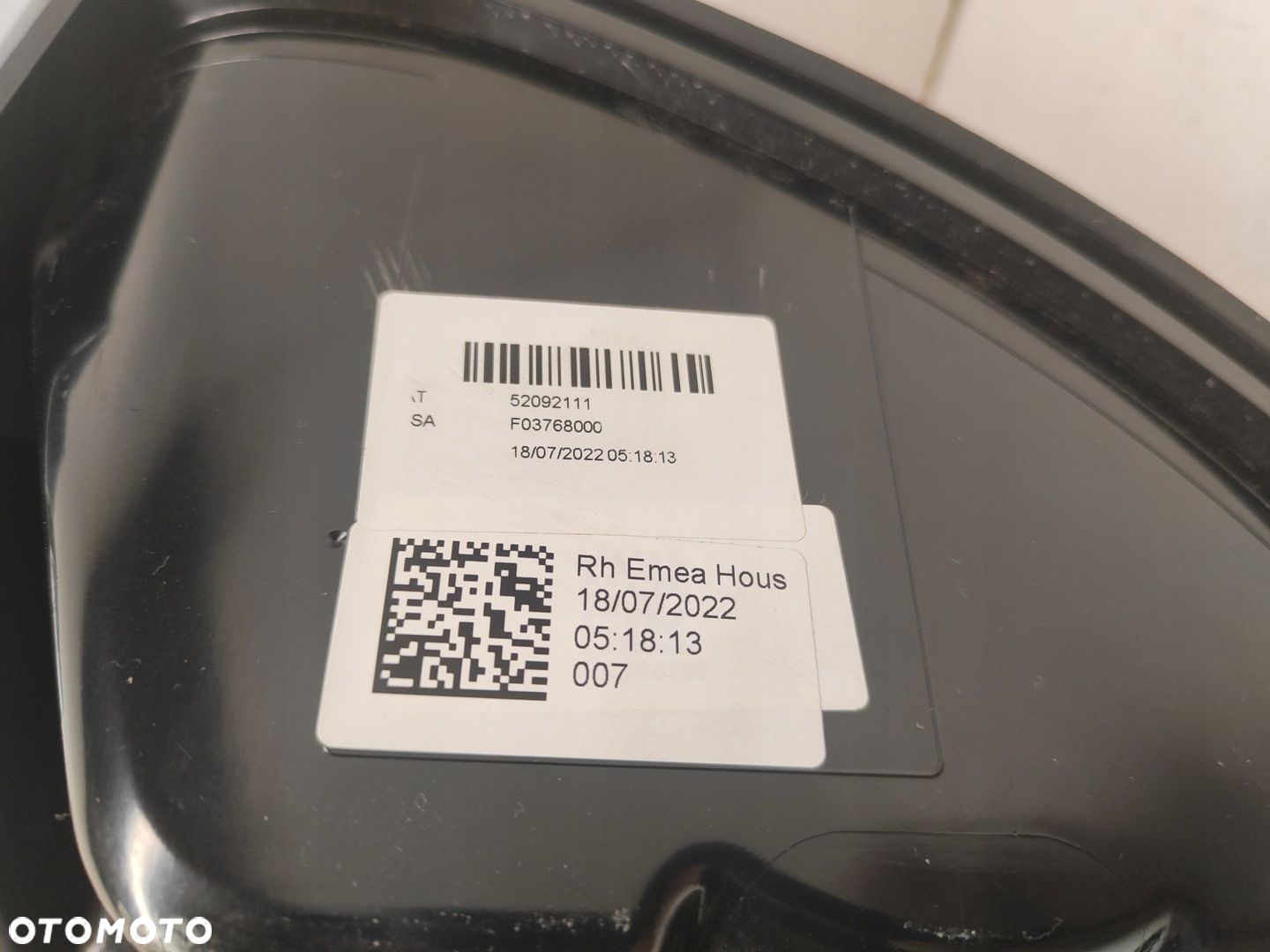 LAMPA TYŁ PRAWA FIAT 500 , 52092111 - 8