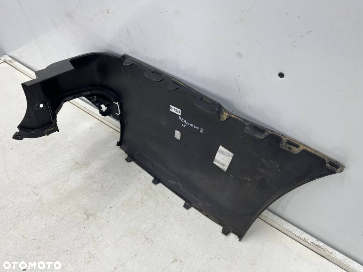 Zderzak tylny Citroen Berlingo Peugeot Partner 2 II 08-18r. narożnik lewy nakładka lewa zderzaka - 12