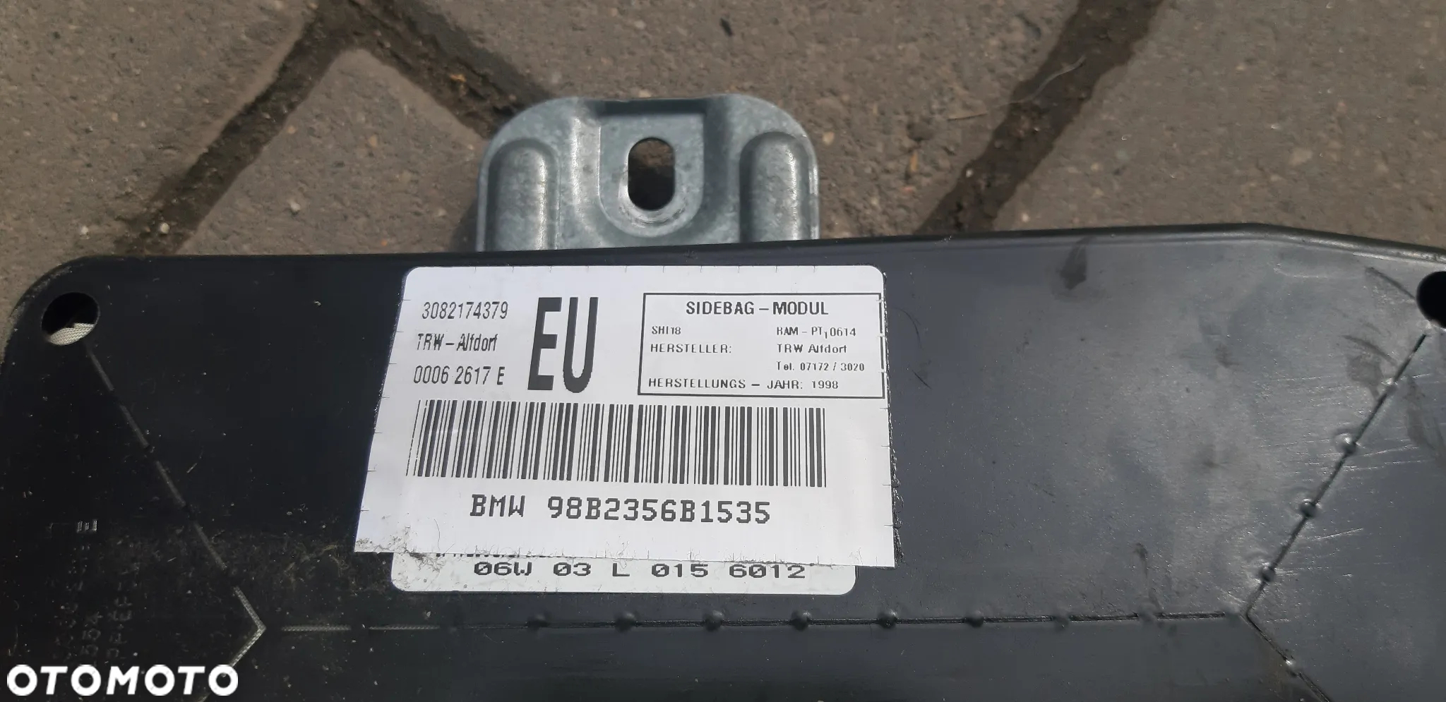 Poduszka AIRBAG drzwi przednich lewa BMW E46 3082174379 - 5