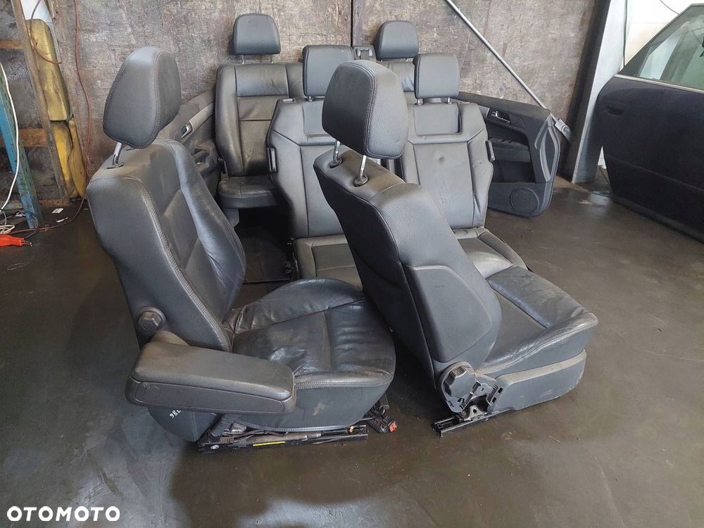 FOTELE KOMPLET LEWY PRAWY KANAPA TYŁ + BOCZKI OPEL ZAFIRA B SKÓRA - 4