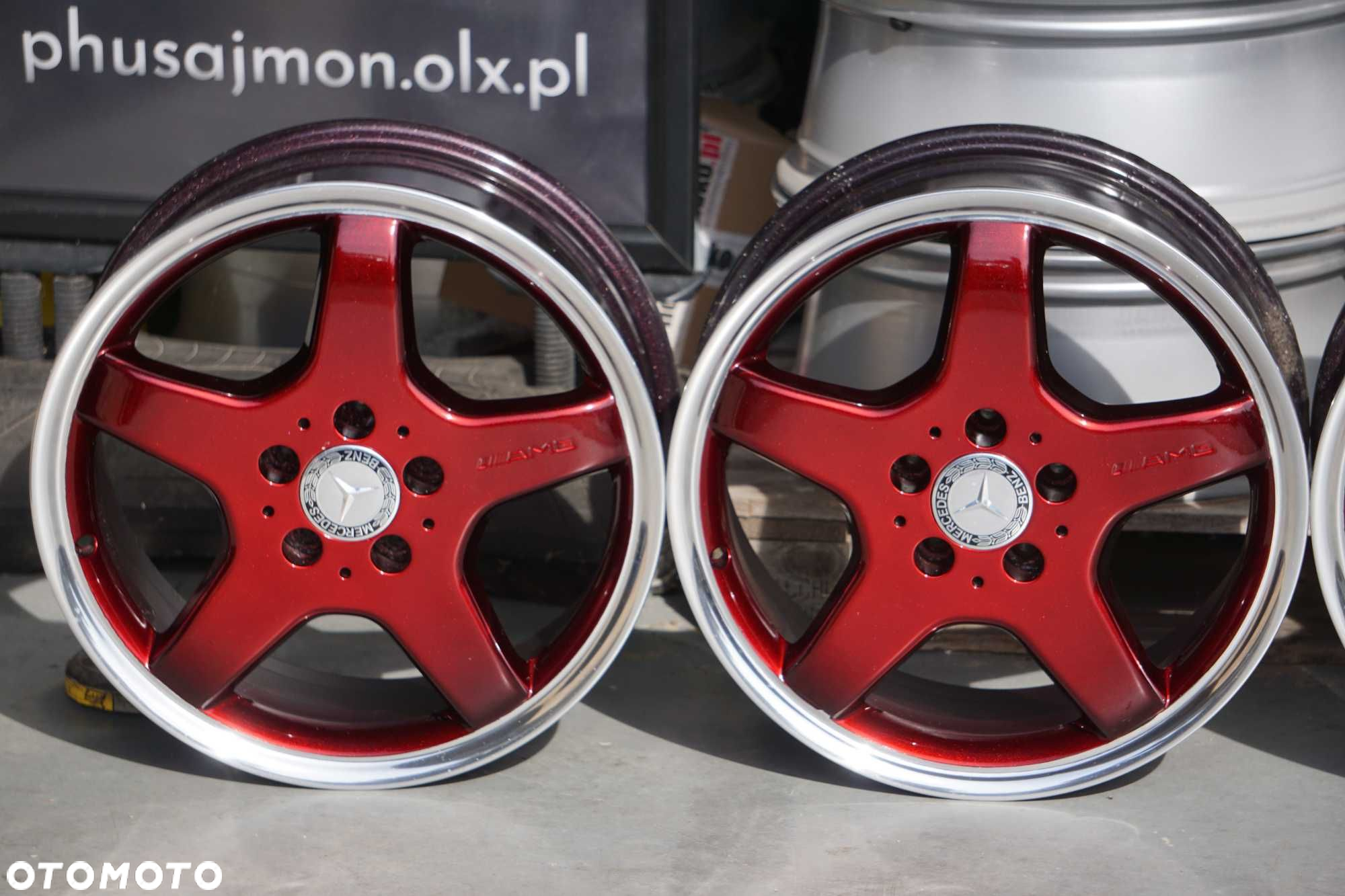 Alufelgi Mercedes AMG 5x112 7,5Jx17 et37 cb66,6 red candy, rant - 5