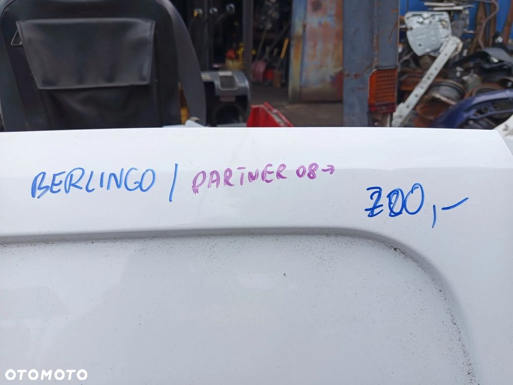 CITROEN BERLINGO PEUGEOT PARTNER 08- DRZWI PRAWE PRZESUWNE - 4