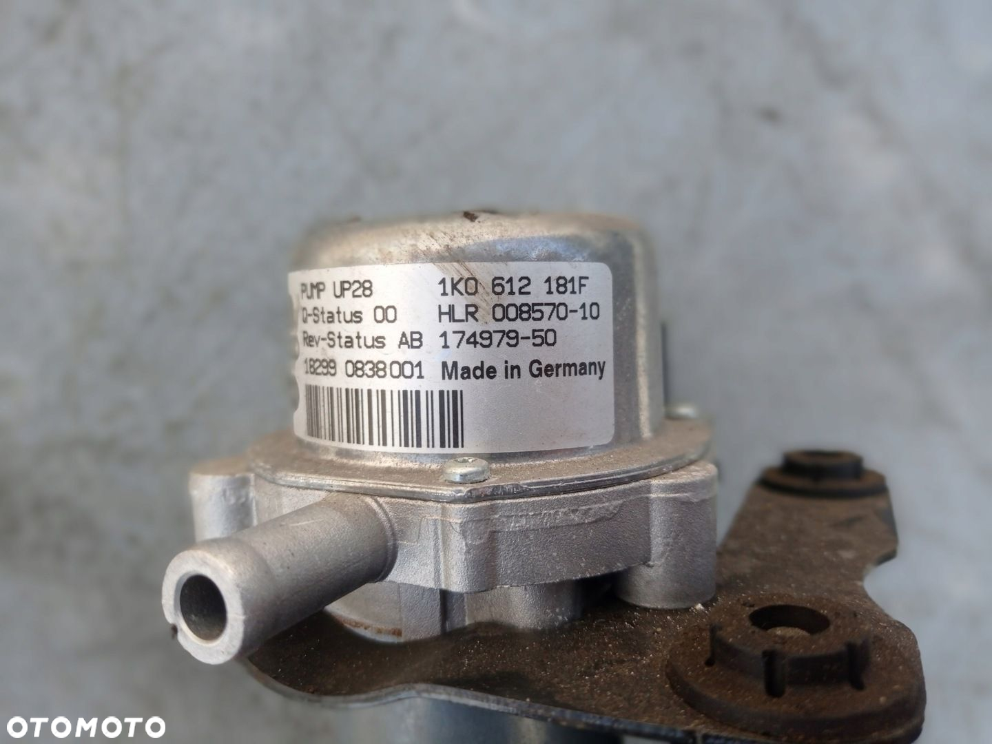 Pompa Podciśnienia Układu Hamowania VW Seat Skoda 1K0612181F - 2