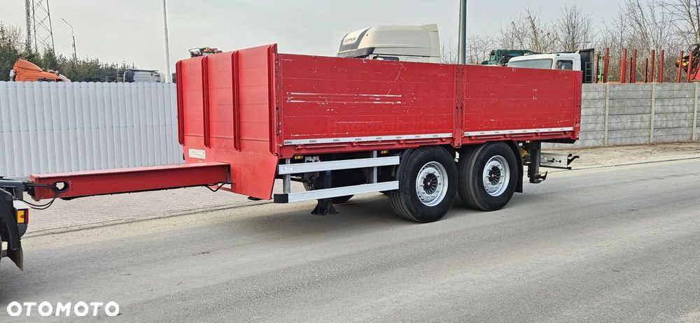 Schmitz Cargobull ocynkowana tandem z Niemiec budowlana burtowa - 1