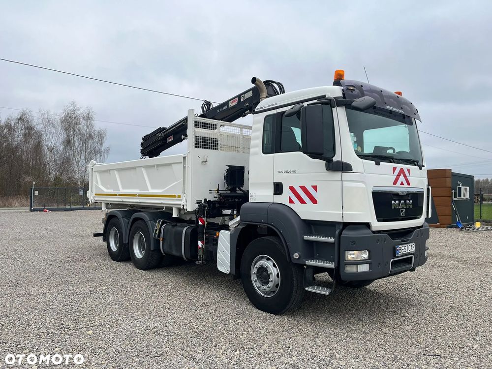 MAN TGS 26.440 E5/ 6X4 / 3xWYWROT / 2xBORDMATIC / HDS HIAB 144/ Import Francja - 1