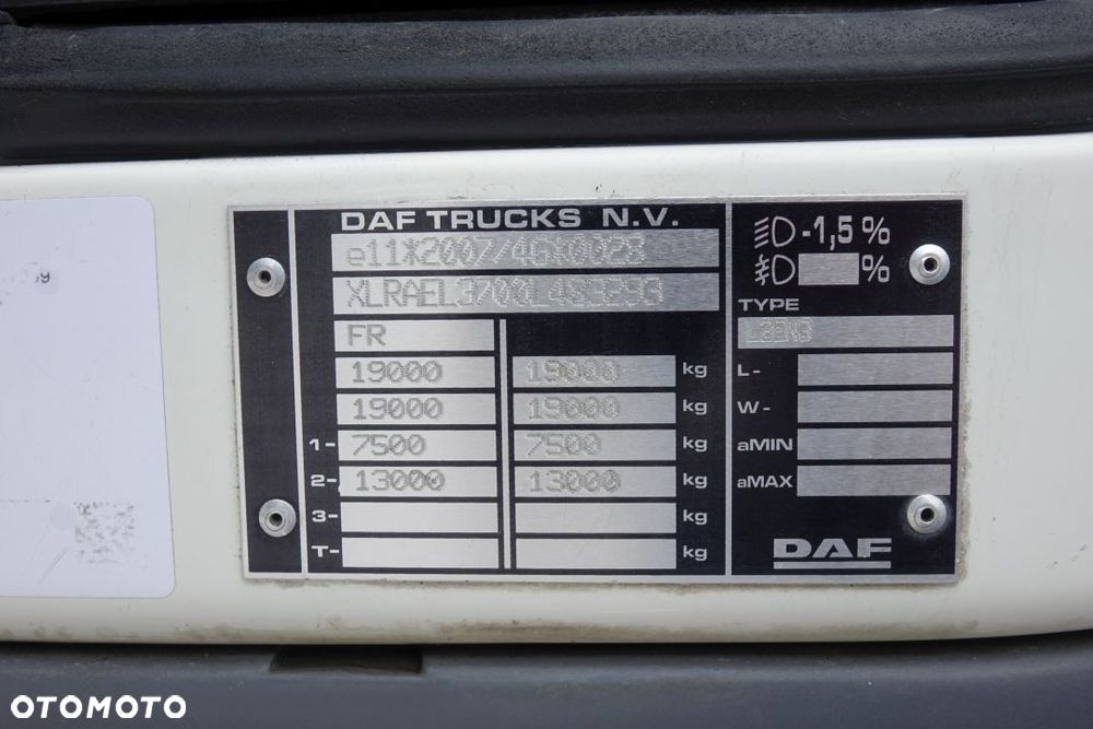 DAF LF 290 / CHŁODNIA / FRIGOBLOCK FK13 / EURO 6 / AUTOMAT / ROLETA / WINDA ZAŁADUNKOWA - 38
