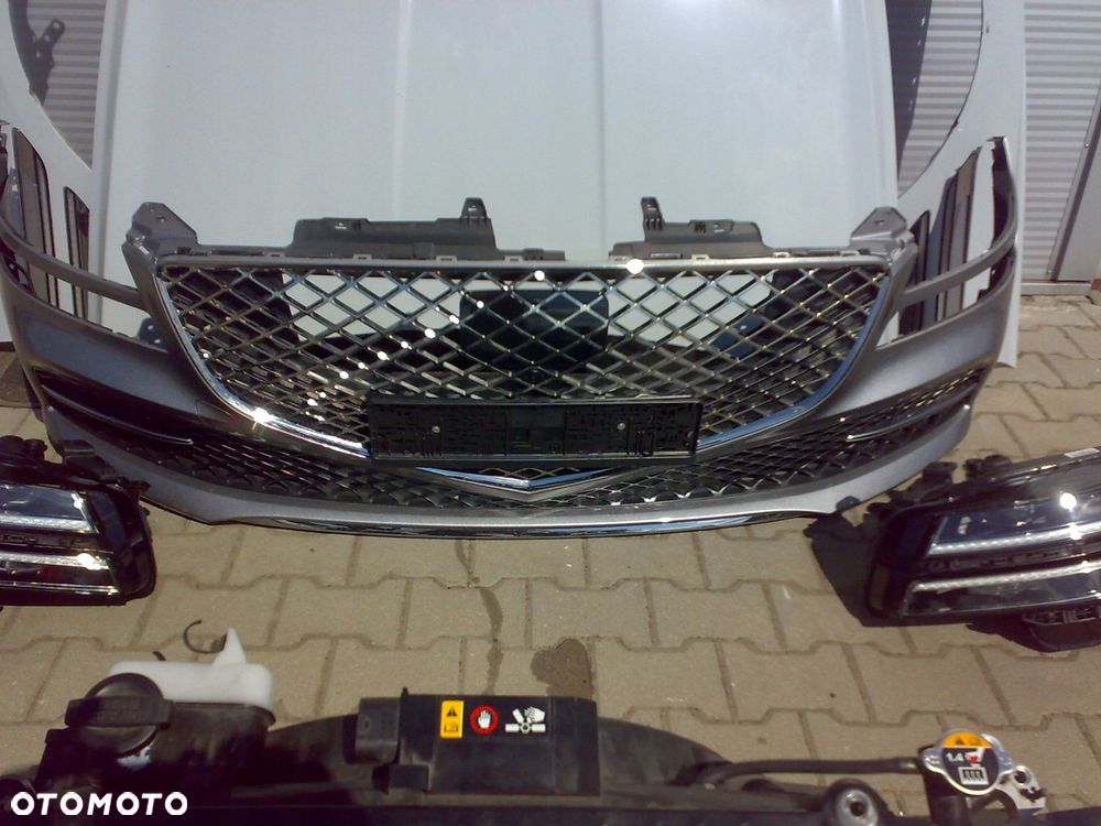 genesis g80 2021 - przÓd maska belka chŁodnice bŁotnik - 3