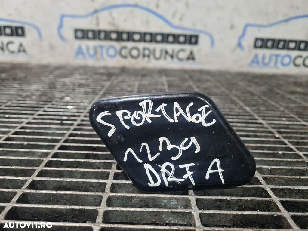 Ornament bara fata Kia Sportage III 2010 - 2016 NEGRU (1239) model cu spalatoare far DR - 1