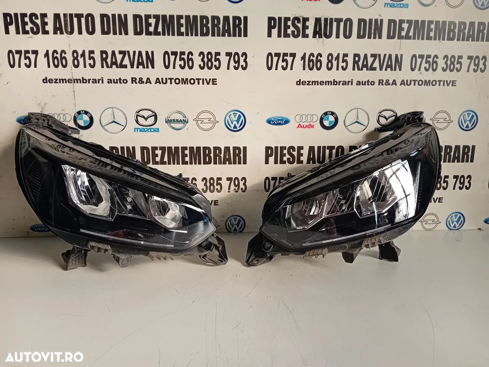 Faruri Far Stanga Dreapta Peugeot 2008 208 LED Tehnology 2019-2023 Originale 9833036180 933036380 - 1