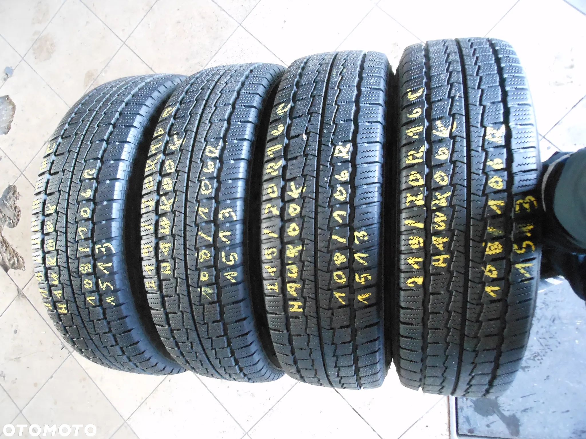 opony 215/70r16c hankook winter rw06 7,8mm zima komplet - 1