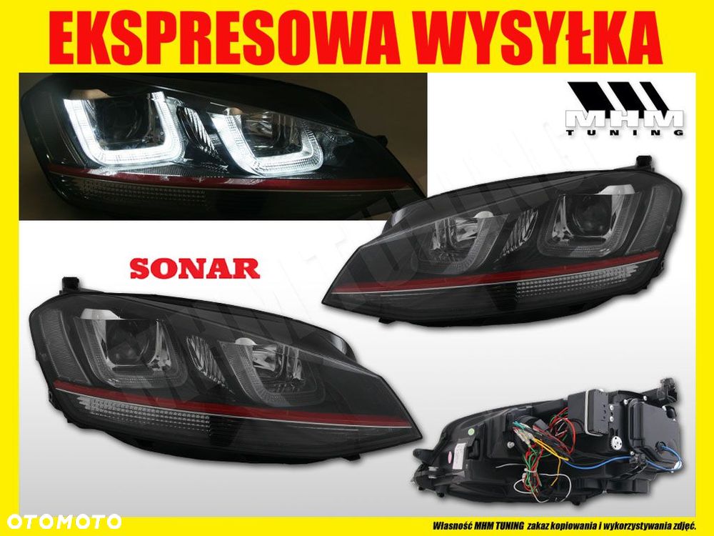 REFLEKTOR DAY LED DRL XENON VW GOLF 7 VII 5G0 GTI - 2