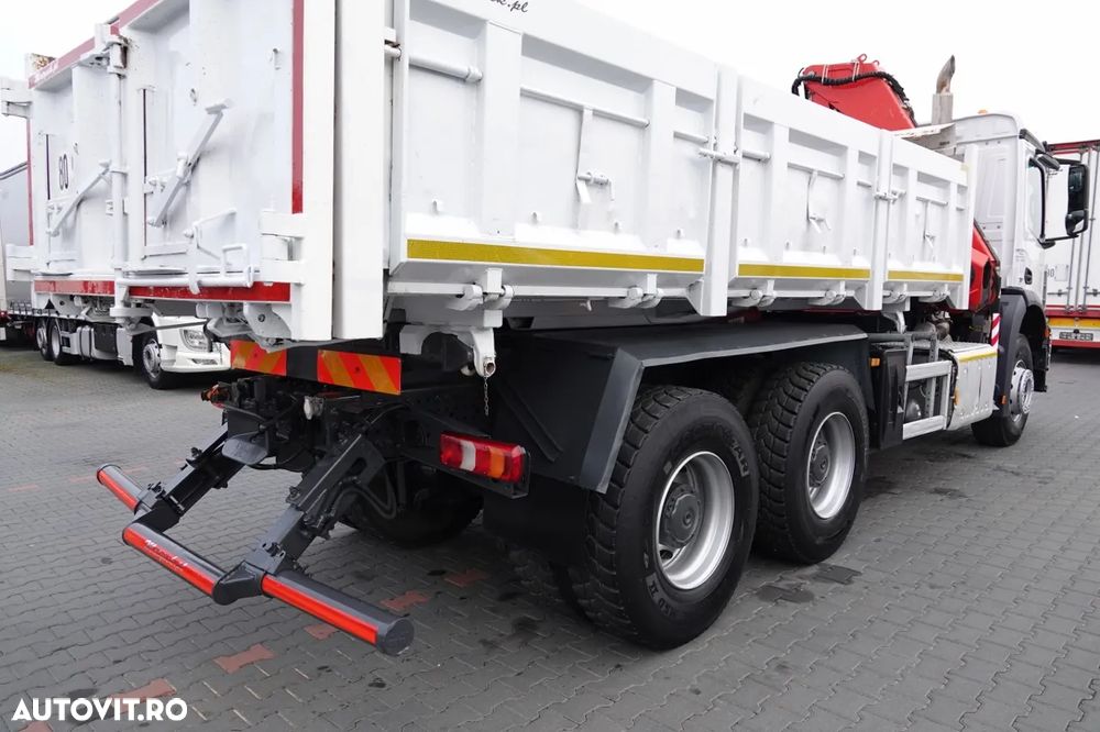 Mercedes-Benz AROCS 2636 / 6x4 / BASCULANTE / HIDROBOARD / + HDS FASSI F 175a / RADIO CONTROL / ROTATOR / EURO 6 / 2016 - 17