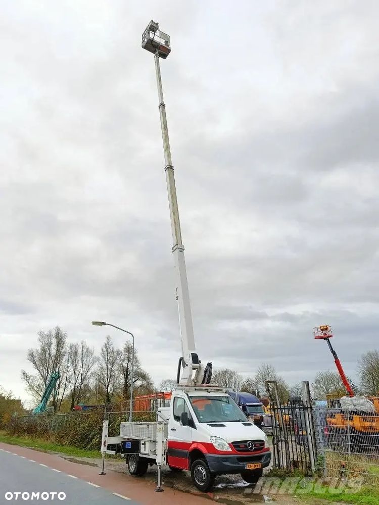 Mercedes-Benz Podnośnik Koszowy Zwyżka Izolowany Kosz!!!  Ruthmann TB220 22 metry 14 w Bok Udt jak Wumag Multitel Gsr - 17
