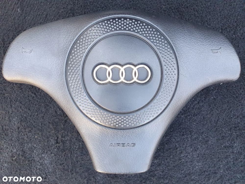 KIEROWNICA S-LINE AUDI A4 B5 A6 C5 SKÓRZANA TRÓJRAMIENNA KOMPLETNA PODUSZKA AIRBAG ORYGINAŁ 4B0124A 4B0419091E 8D0880201H - 9