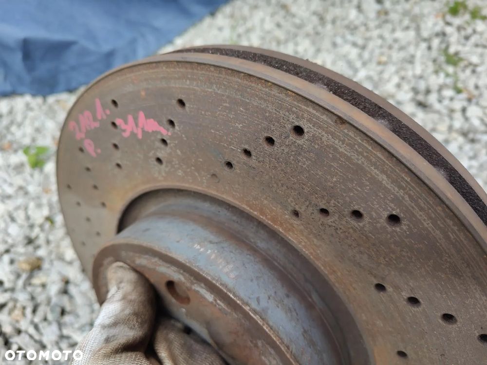 MERCEDES w212 W204 W207 TarczeHamulcowe Perforowane 322mm Przód Komplet z Klockami - 4