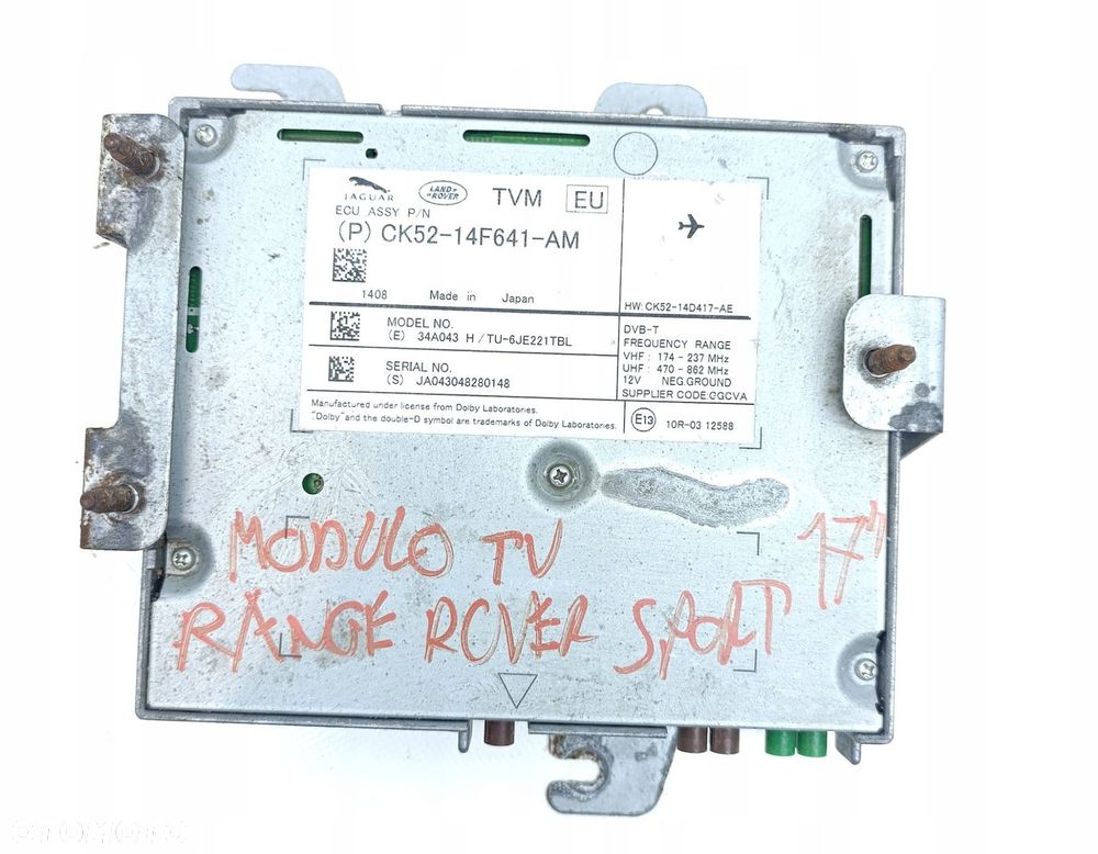 MODUŁ RADIA LAND ROVER SPORT II  CK5214F641AM - 2